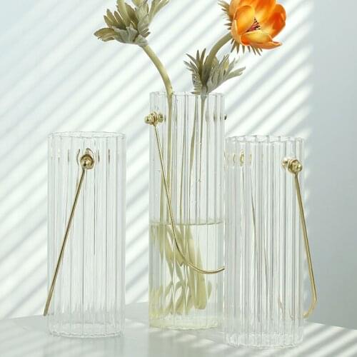 Home Decoration Accessories Transparent Vase Miniature Model Decoration Crafts Flower Arrangement Desktop Decoration Furnishings