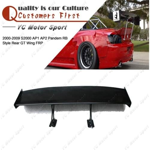 Car Accessories FRP Fiber Glass PD RB Style Rear GT Wing Fit For 2000-2009 S2000 AP1 AP2 Trunk Spoiler