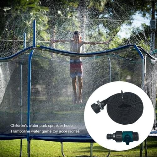 Childrens Trampoline Sprinkler Outdoor Trampoline Sprinkler Set Kids Boys Girls Water Cooling Pipe Toy For Outdoor Garden Yard