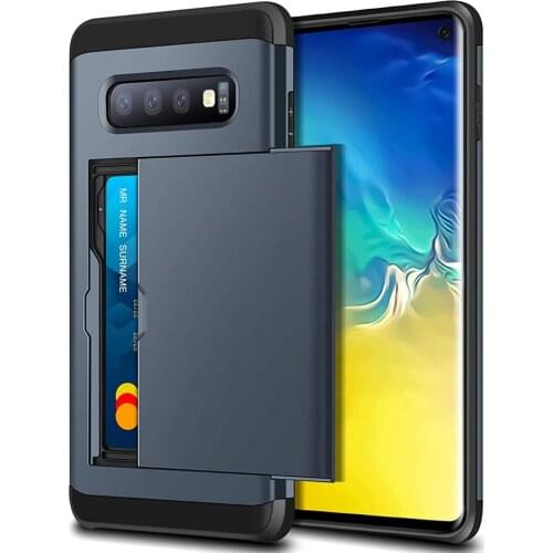 For Samsung Galaxy S10 S10 Plus S10 e Case Wallet Case Card Slot Holder Dual Layer Cover For Galaxy S10 Plus S10e S10 5G Coque