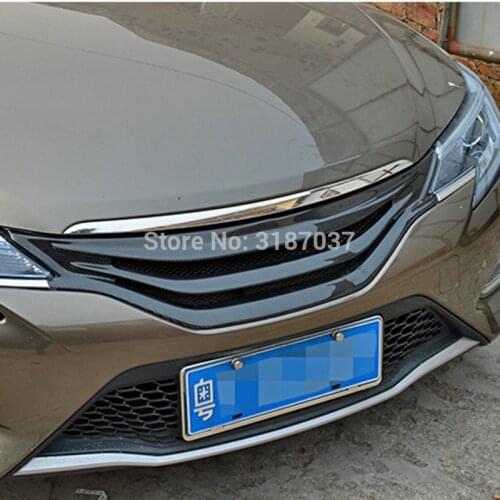 For toyota MARK X Style 2013-2016 Carbon Front Center Racing Grill Grille Protector