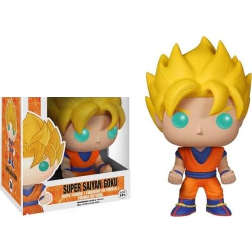 Funko Dragon Ball Japanese Amine SUPER SAIYAN GOKU 14# Vinyl Action Figure Collectible Model Toys for Children Birthday gift