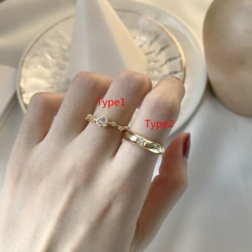 1pc 18K yellow Gold Plated 1pc 100% Authentic S925 Sterling Silver CZ Stone Ring Fine Jewelry J219