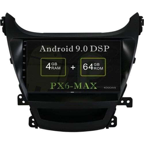 KOOCAVS 9" IPS Android 9.0 Car GPS Radio Player for Hyundai Elantra 2014 2015 with 4GB+64G Multimedia