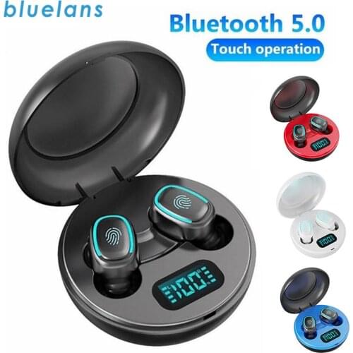 Newest A10 TWS Plus Bluetooth 5.0 Wireless HiFi In-Ear Earphones with Digital Charging Box Mini Sports Earbuds Binaural Call