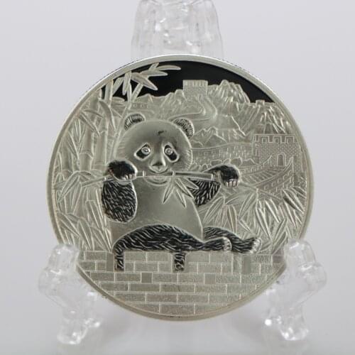 New 2019 Panda Silver Coin China Cute Animal Silver Plated Souvenir Coins
