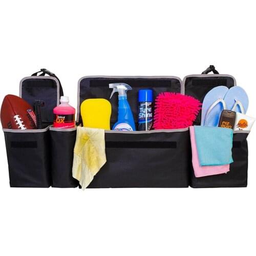 Car Seat Back Organizers Seat Back Storage Bag High Capacity Multi-use Oxford Cloth Interior Accessories Car Trunk Organizer