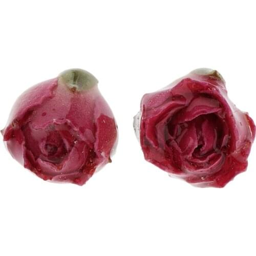 2Pc Dried Resin Flowers Charms Necklace Anklets Diy Earrings Jewelry