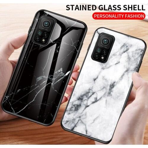 Marble Luxury Tempered Glass Phone Case TPU Protective Hard Cover for Redmi 5 Plus 6A 6 Pro 7A 8A 9A 9C Note 4X 5A 6 Pro Note 8