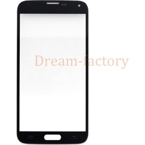 100pcs DHL Front Outer Touch Screen Glass Lens for Samsung Galaxy S3/S4/S5 Black White Blue Pebble Blue