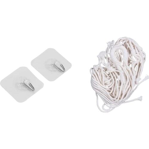 2Pcs Strong Transparent Suction Cup Sucker Wall Hooks With Macrame Plant Hanger Indoor Wall Hanging Planter Basket