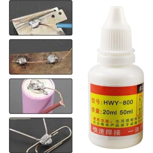 20ml Powerful Rosin Soldering Agent No-clean Flux Stainless Steel White Plate Iron 18650 Battery Welding Water Flux