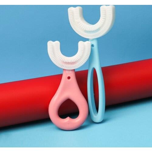 2021 Baby Mouth Toothbrush, Children’s Teeth Oral Care Cleaning Brush, Convenient And Simple Silicone Baby U-Shaped Toothbrush
