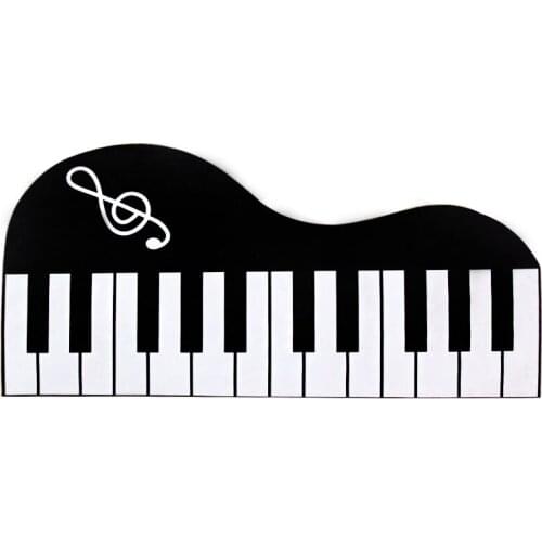 Acrylic piano shaped creative carpet bedroom living room carpet table thick black and white rug childrens piano play tapete mat