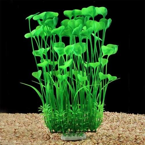 40*18CM Large 3 color Aquarium Plants Artificial Plastic Fish Tank Plants Decoration Ornament Safe for All Fish