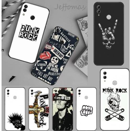 Punk Rock Phone Case For Huawei Honor 7C 7A 8X 8A 9 10 10i Lite 20 NOVA 3i 3e