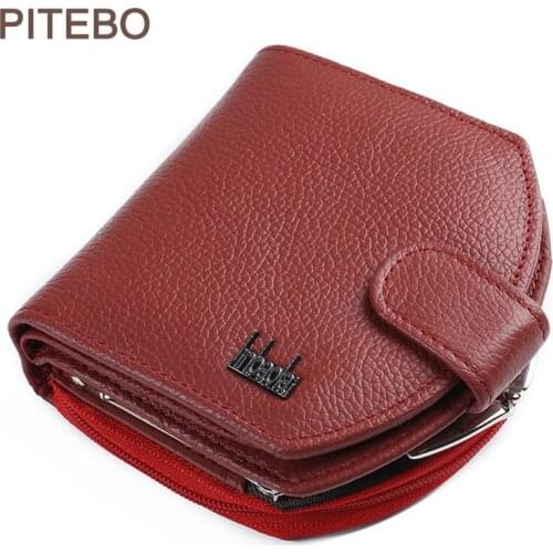 PITEBO High-end business man portable Wallet Belt Buckle Wallet, easy-to-use Womens Zippered leather , business card box nice