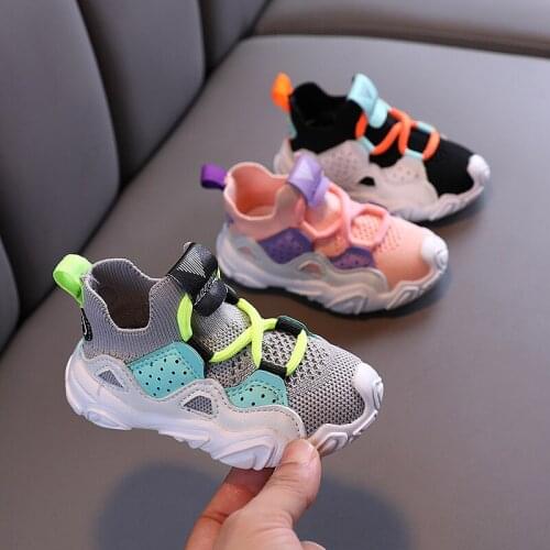 Children Sport Shoes Autumn Fashion Breathable Kid Boy Net Casual Shoe Girl Anti-Slippery Sneaker Baby Stable Slip Toddler Shoes