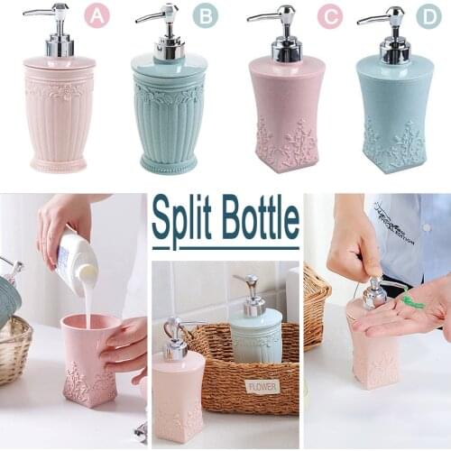 Carving Soap Dispenser Lotion Sanitizer Storage Bottle Squeeze Press Bottle Shower Gel Shampoo Bath Container excellently
