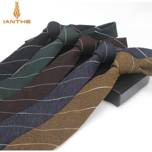 Fashion Men Ties New Striped Mens Skinny Necktie Corbatas Wedding Vintage Neck Ties 6 CM Narrow Party Neck Tie for Men Neckwear