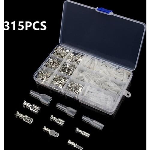 900/450/300Pcs Wire Connector Electrical Crimp Terminals 2.8/4.8/6.3mm Spade auto Connectors Kit Assortment Car Auto Motorcycle