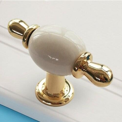 Creative retro furniture Zinc alloy handles Antique wardrobe dresser cabinet door handle Ceramic drawer knobs128mm Kitchen pulls