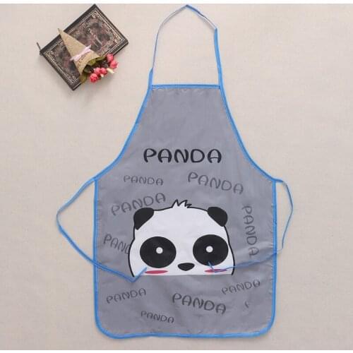 Cute Cartoon Waterproof Apron Kitchen Restaurant Waterproof Cooking Bib Aprons Crafts Housewife Essential Supplies