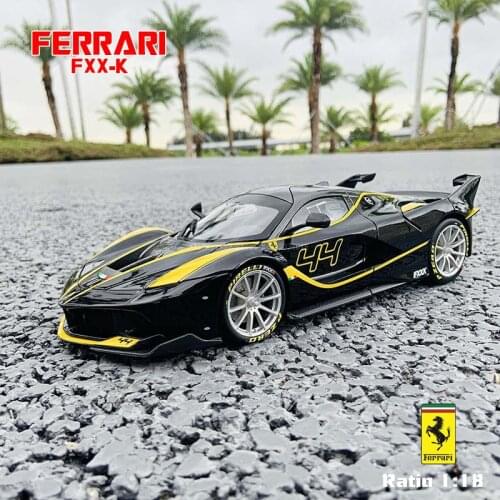 Bburago 1:18 Ferrari FXX K car model 1 18 simulation alloy original Rafa sports car model super running car model gift