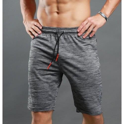 Men Quick Dry Breathable Drawstring Training Running Board Shorts Fifth Pants
