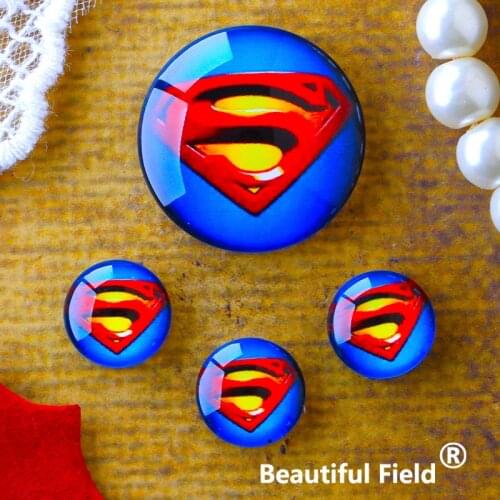 12mm 25mm 14mm 16mm 18mm 20mm Photo Glass Cabochons Round Cameo Set Handmade Settings Stone Hero Super IJK214