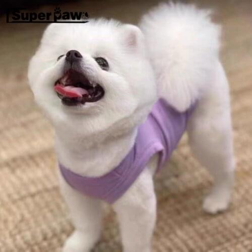 New Pet Dog Summer Vest T-shirt Clothes For Small Medium Dogs French Bulldog Schnauzer Chihuahua Pug Hoodie Coat YWC02