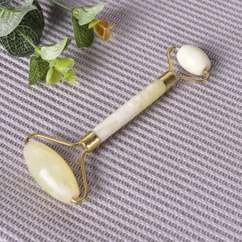 New Facial Jade Roller Massager Slimming Tools Eye Face Neck Relaxation Jade Roller Massager Face Body Head Neck Foot Stone 1pc