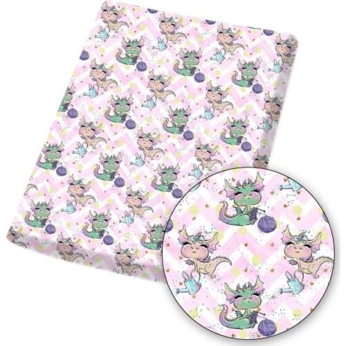 Polyester Cotton Fabric By The Meters Cartoon Animals Designer Fabrics for Sewing Home Textile Garment Crafts Making 45*145cm/pc
