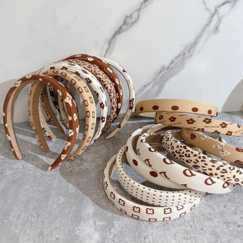 2021 Fashion Sponge Headwear Fabric Retro Hairbands For Women Girls Hair Band Female Hair Accessories Handmade Headband Bezel