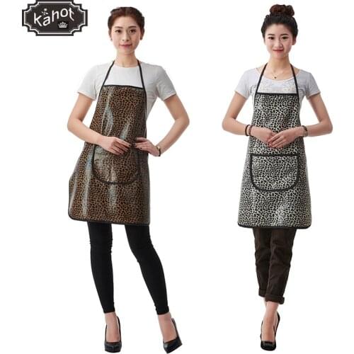 1pcs Professional Hairdressing Apron Leopard Waterproof Hair Cutting Bib Barber Home Styling Salon Hairdresser Waist Cloth