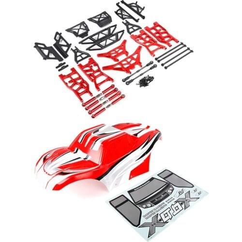 CNC machined chassis widened suspension body modification kit for 1/5 ROFUN LT LOSI 5IVE-T