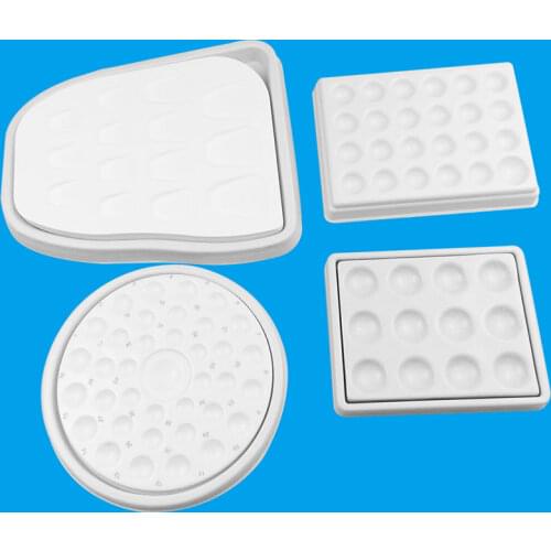 Dental Laboratory Porcelain Watering and Thermal Insulation Moisturizing Porcelain Plate Palette with Tooth Tools