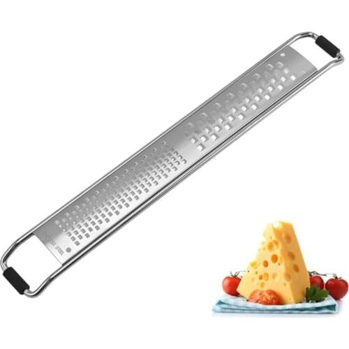 Justdolife Cheese Zester Portable Stainless Lemon Cheese Vegetable Fruit Zester Grater Peeler Slicer Kitchen Tool Citrus Grater