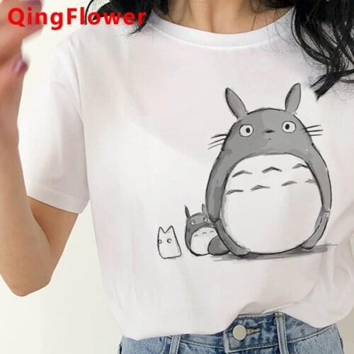 Totoro Studio Ghibli t shirt female streetwear print tumblr 2021 japanese summer top t-shirt harajuku