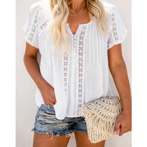 UETEEY Short Sleeve Blouses