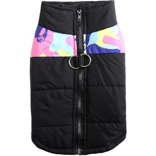 French Bulldog Waterproof Big Dog Vest Jacket Winter Pet Dog Clothes For Large Dogs Pug Golden Retriever Coat Pets Clothing