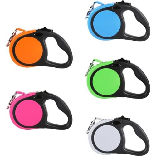 Retractable Dog Leash with Button Lock System for Training, Walking, Jogging -Extends upto 5 Meters