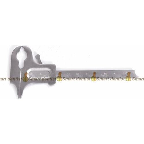 2018 high quality 1 piece Vernier caliper Mechanic caliper Dental equipment Stainless steel instrument