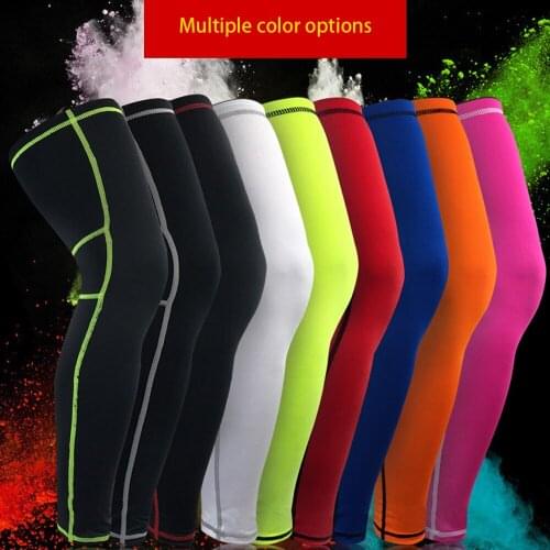 1Pcs Basketball Sports Knee Pads Outdoor Badminton RidingAnd Running Protective Gear Lengthened Breathable Leg Protection Tights
