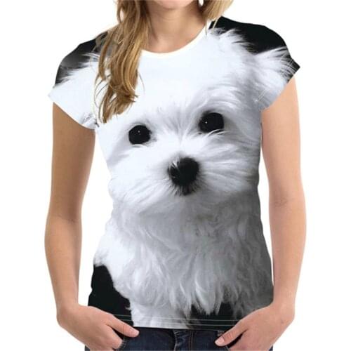 Street Leisure Fashion Tshirt Women Harajuku Product New Pattern T-shirt-women-cotton New Product 2021 Oversize Dog Crew Neck