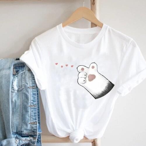 Women Love Animal Pet Casual Cute Valentines Day Spring Summer Fashion Clothes Print Tee Top Tshirt Female Graphic T-shirt
