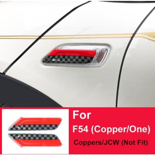 2pcs Exterior Side Fender Cover Signal Light Case Sticker Decoration For Mini Cooper One F54 Clubman Car Styling Accessories