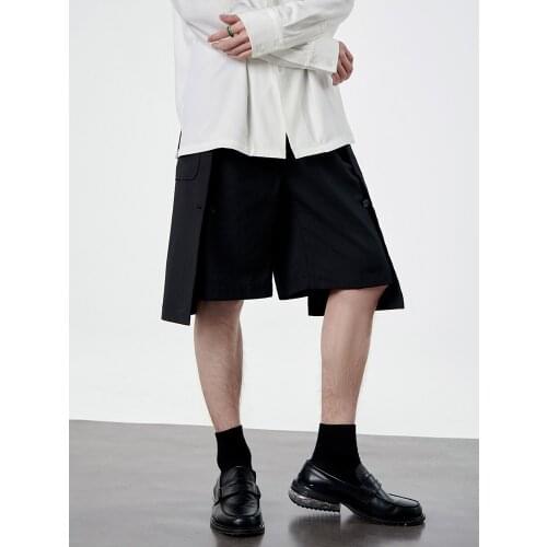 2021 Men Women Hair Stylist Original design Street Original design double layer irregular Shorts plus size costumes 27-46