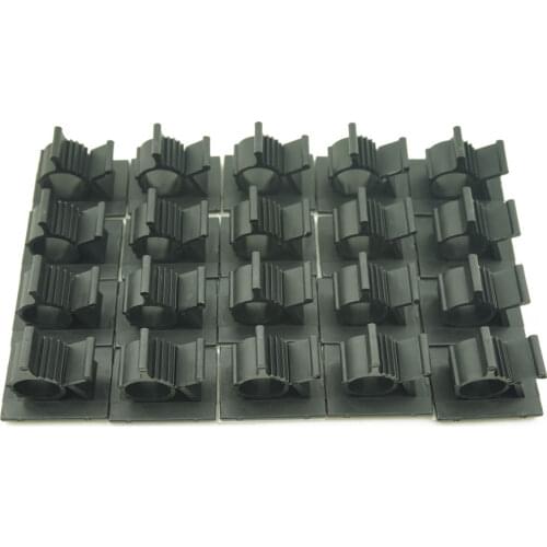 30 PCS/Lot Adjustable Stick on table wall stick clip Wire management Wire tidy Wire organizer Cable clip free shipping