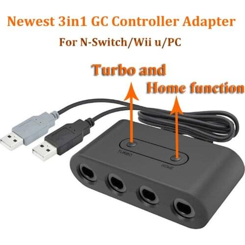 For GameCube Controller GC Adapter Converter for WiiU for Nintend Switch for Super Smash Brothers Converter